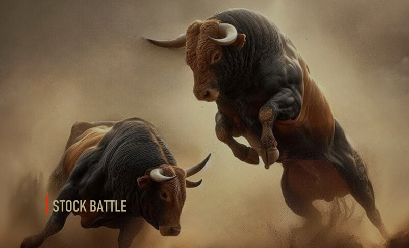 Broadcom vs AMD stock Picture